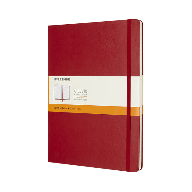 Notizbuch Moleskine XL 190x250mm ln hc scarl rd | 1 Stück
