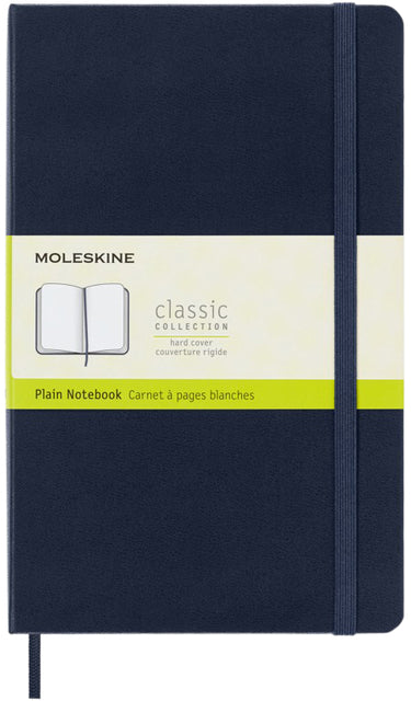 Notizbuch Moleskine L 130x210mm blc hc sapph bl | 1 Stück