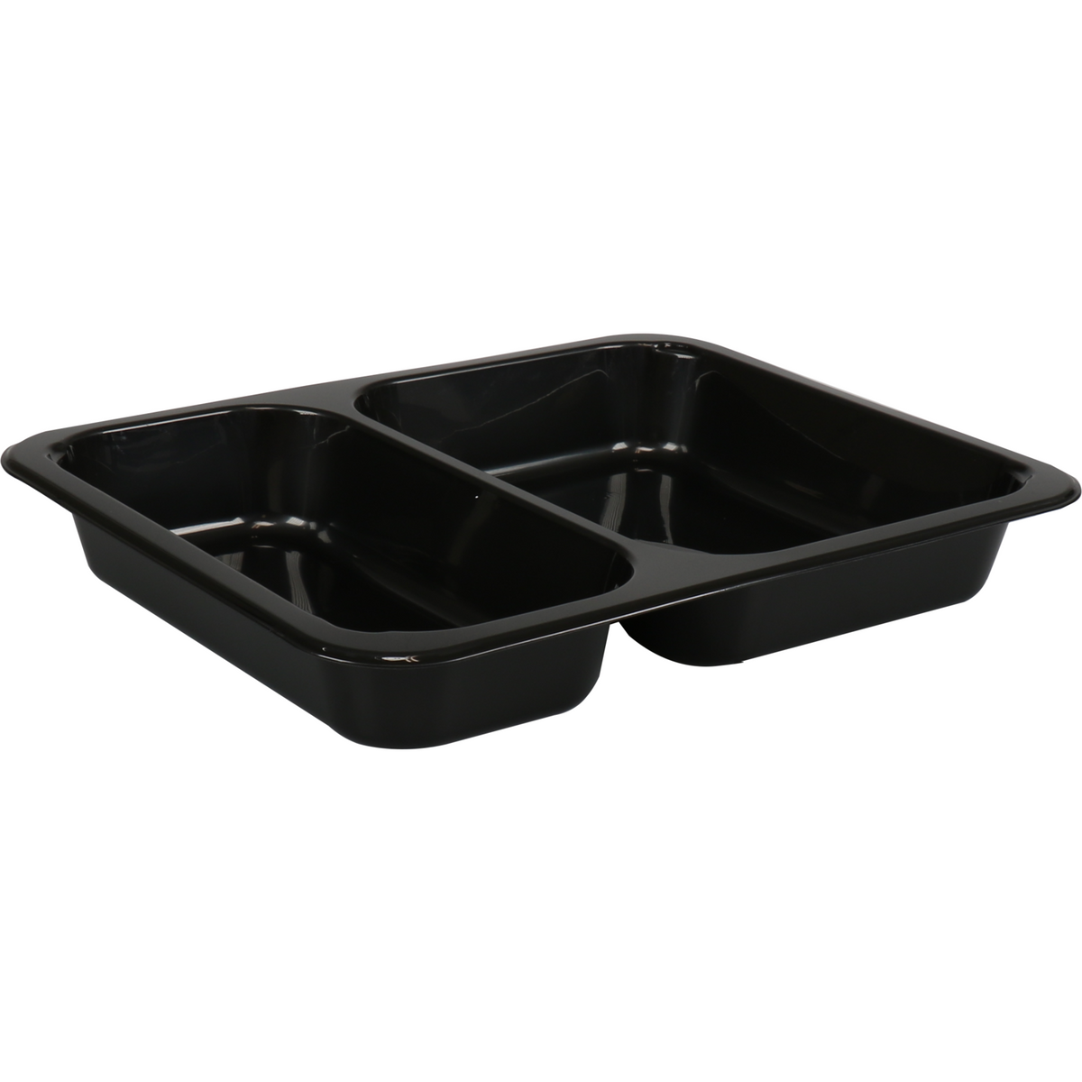 Bak | Pp | 2-Box | Menubak | 227x178x49mm | Schwarz | 50 Stück