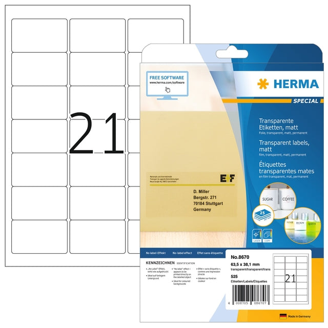 Herma 8670 A4 Label