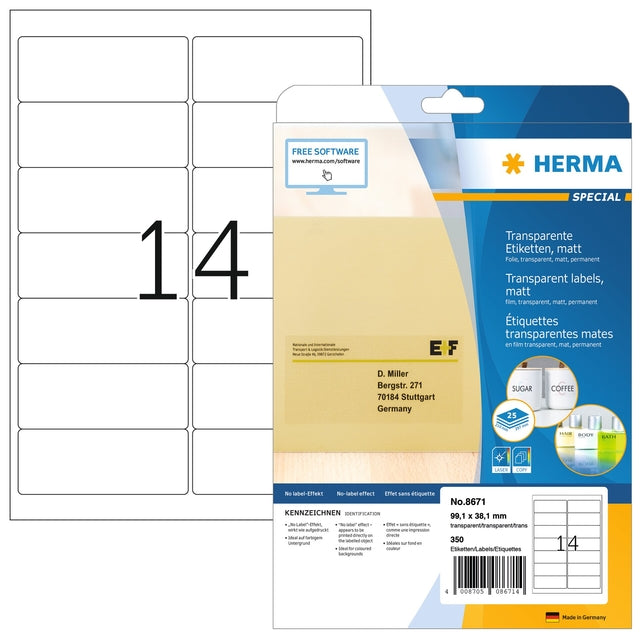 Herma 8671 Label