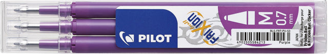 Rollerpen Filling Pilot Frixion BLS-FR7 0,35 mm Lila | 12 Stücke