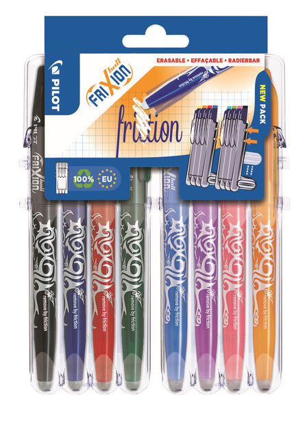 Rollerpen Pilot Frixion Set2Go BL-FR7 0551591 0,35 mm réglé sur 8 pièces.