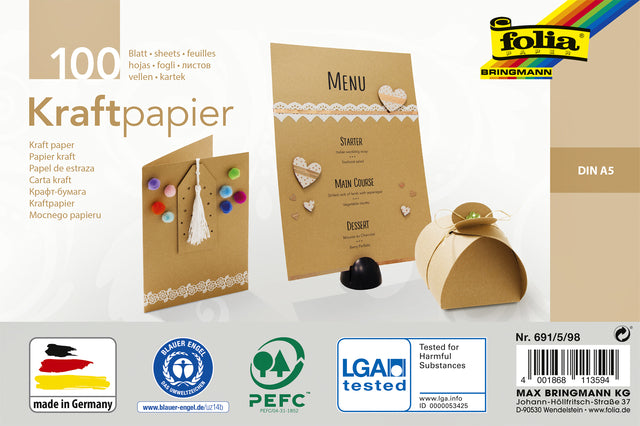 Kraftpapier Folia Din A5 120gr