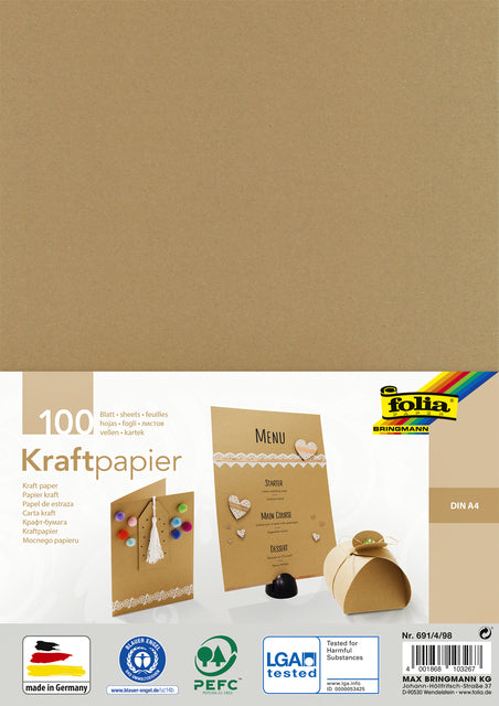 Kraftpapier Folia Din A4 120gr
