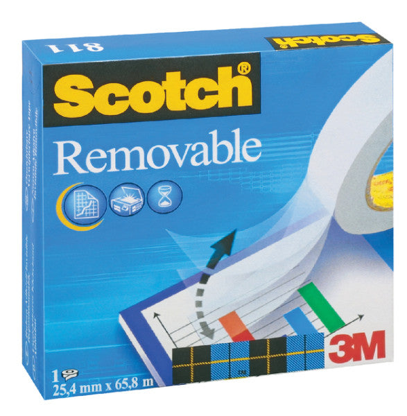 Klebeband Scotch Magic 811 19mmx33m unsichtbar abnehmbarer Matte
