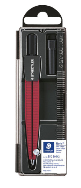 Passeur Staedtler 550 NORIS SCHOOL PASSER METALLIC ROUGE