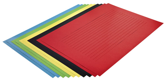 Braid Streifenpapier Folien 130 g/m² 35x50 cm Assorti -Pack von 10 Blättern