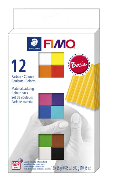 Clay fimo weiche Farbpackung von 12 Grundfarben