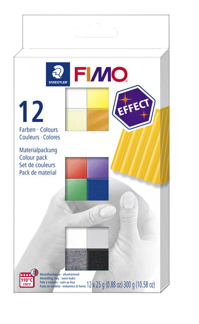 Clay Fimo Effekt Farbe Pak von 12 Grundfarben
