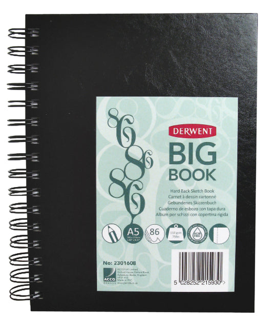 Sketchbook Derwent Big Book A5 Hard Cover