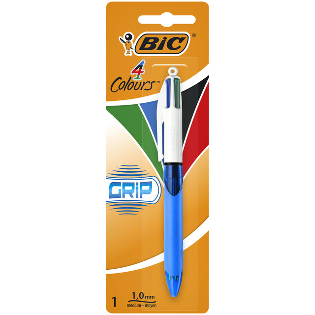 BIC - Ballkasten 4 Farben Grip m Blau