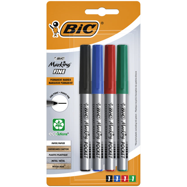 Filz -Tip -BIC -Ökolutionen um 1,1 mm Blase bis 4 Farben