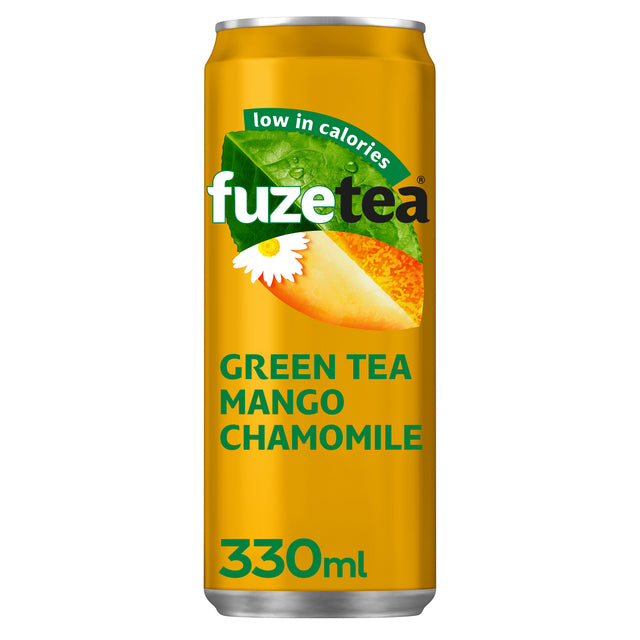 Erfrischungsgetränk Fuze Tea Grüne Mango Chamom Blik 330ml | 24 Stücke