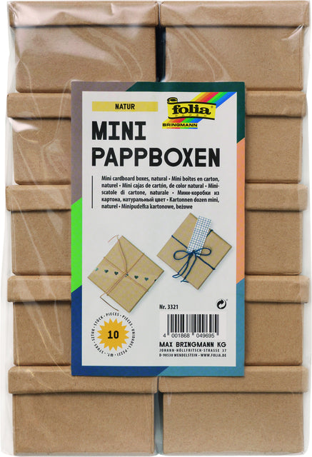 Kartonhandwerkskästen 75x75x45mm Natural