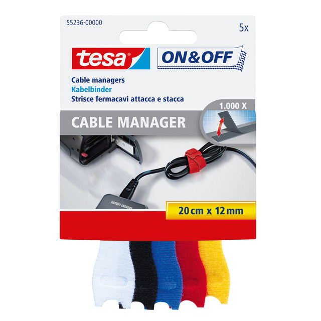 Kabelmanager Tesa auf | 12 Stücke