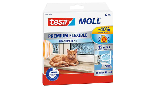 Tourstreifen Tesa Moll 05417 Flexible 6m transparent | 8 Stücke