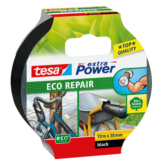 Reparieren Sie Klebeband Tesa 56431 Eco 38 mmx10m schwarz