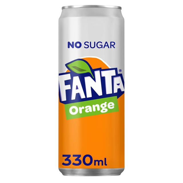 Erfrischungsgetränk Fanta Orange Zero Blik 330 ml