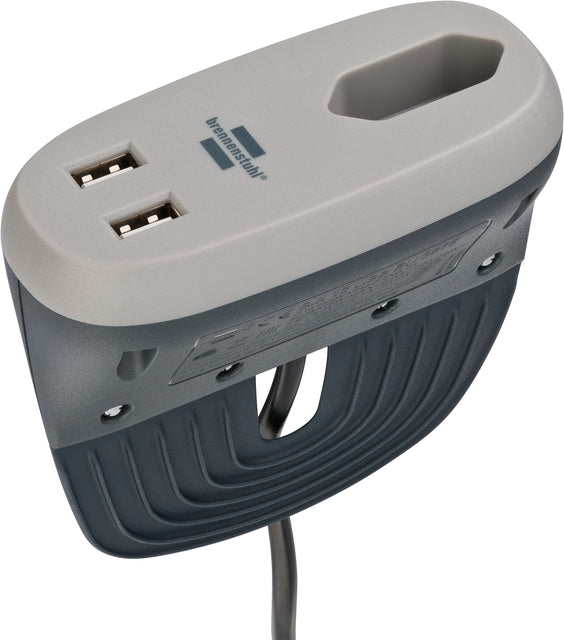 Brennenstuhl Sofa Ladestation 1 Eurosocket 2 USB