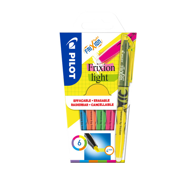 Markierungsmarker -Pilot -Frixions -Set von 6 Farben