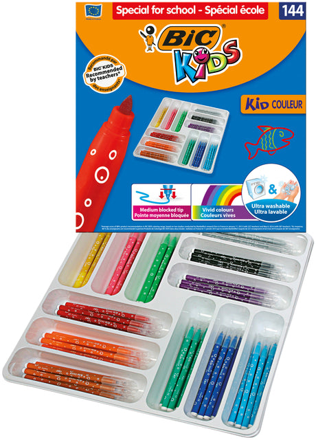 Colorstift Bickid Couleur Schoolbox 144 Stück Assorti