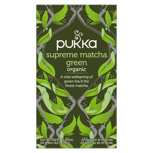 Tee Pukka Supreme Matcha Grüntee 20 Beutel | Schnappen Sie sich einen 20er-Beutel