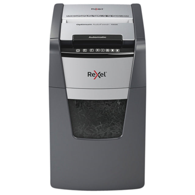 Papiersprinker Rexel Optimum Auto+ 150x P4 Snippers 4x28mm