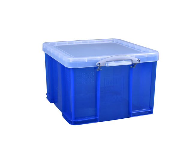 Speicherbox wirklich nützlich 42 Liter 520x440x310 mm transparent blau