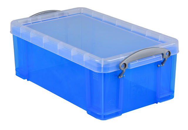 Aufbewahrungsbox ru 5ltr 340x200x125mm transp blau | Schrumpfen Sie ein Stück