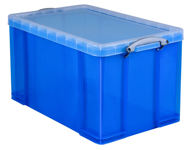 Aufbewahrungsbox ru 84ltr 710x440x380mm transp blau | Schrumpfen Sie ein Stück