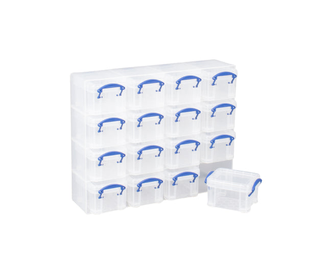 Speicherbox wirklich nützlich 16x 0,14 Liter 280x224x65 mm transparentes Weiß