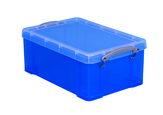 Storagebox wirklich nützlich 9 Liter 395x210x140 mm transparent blau