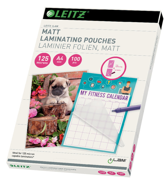 Laminabdeckungen Leitz Ilam A4 Mat 125 Micron