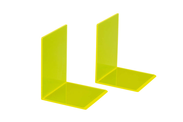 Buchhilfe Maul 10x10x13cm Acryl neon gelb | 10 Stück