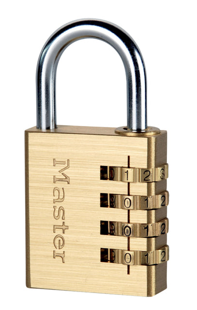 Handlot Master Lock Kombination Schloss Messing 40 mm