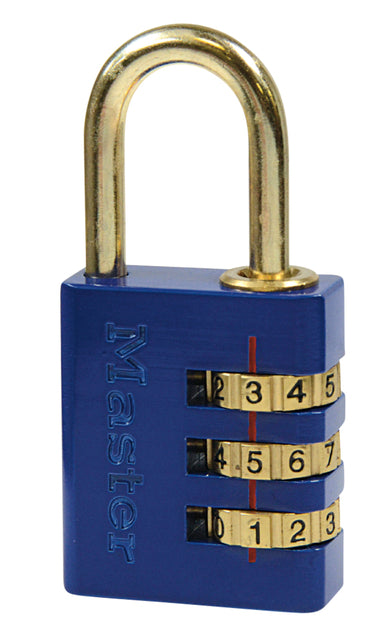 Handlock Masterlock Kombination Schloss Messing 30mm