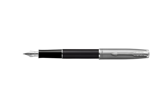Fountain Pen Parker Sonnet Essentielles Sandstrahl Ct Matte Black Lack Fine
