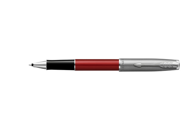 Rollerpen Parker Sonnet Sand Spreng Metall & Red Lack F F.