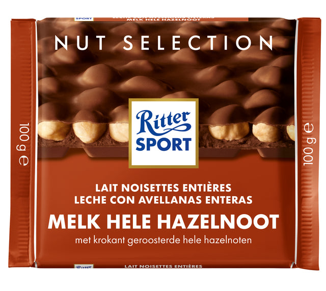 Schokoladen-Ritter Sport Milk-Hele Haselnuss 100gr