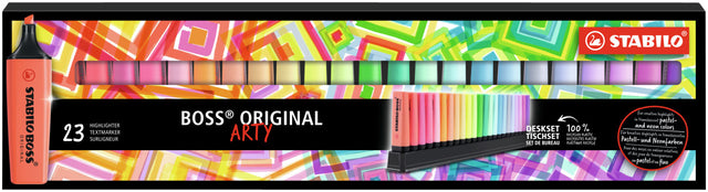 Markierungsmarker Stabilo Boss Original Arty Deskset von 23 Farben