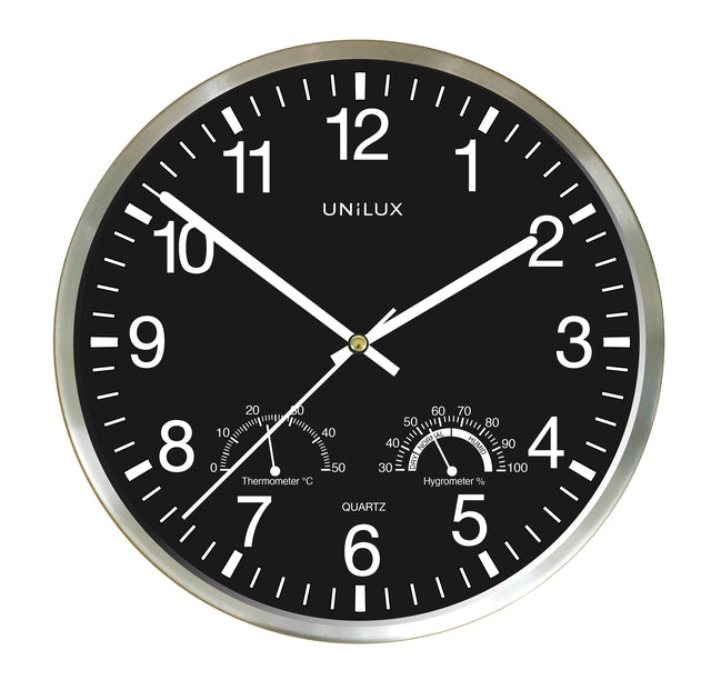 Wanduhr Unilux Wety Grey