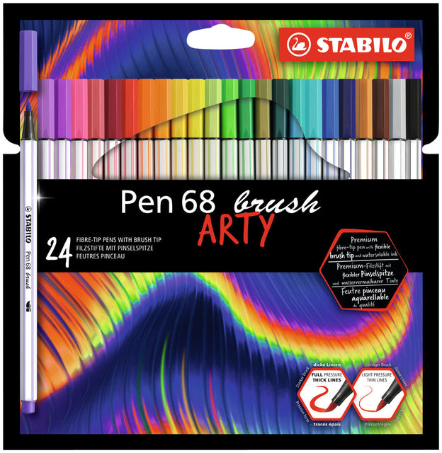 Pinselstabilo Pen 568 Arty Penny bei 24 Farben | 6 Stück