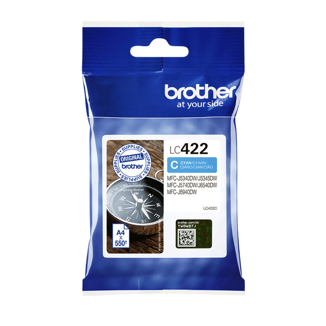 Tintenpatrone Brother LC-422C blau | 1 Stück