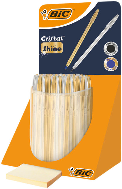 BIC - Backballen Cristal M Gold und Silber