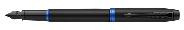 Fountain Pen Parker im schwarzen blauen lebendigen Ringmedium