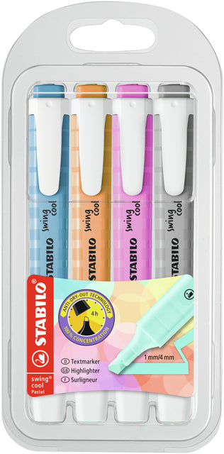 Markierungsmarker Stabilo Swing Cool 275/4 Pastell Penny bei 4 Farben | 5 Stücke