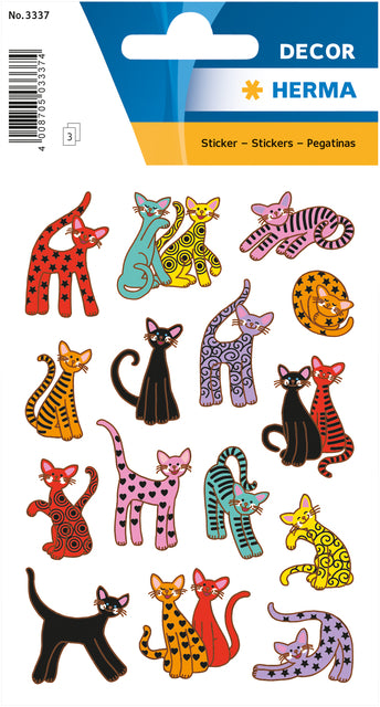 Label Herma 3337 abstrakte Katzen