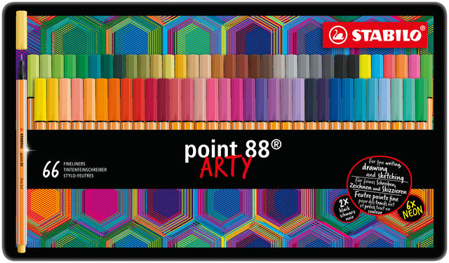 Fineliner Stabilo Punkt 88 Arty Blik von 66 Farben