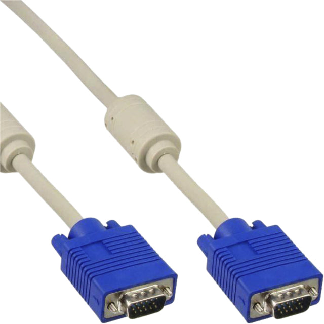 Kabelinline S VGA 15HD M M 2 Meter beige und blau
